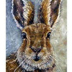 Irish Hare Oil Painting